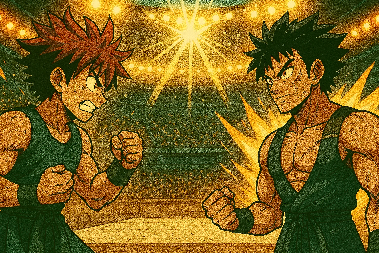 Visual representation of the Shonen Protagonist Trope, showing the evolution, transformation, Nakama, and grit of the archetypal anime hero