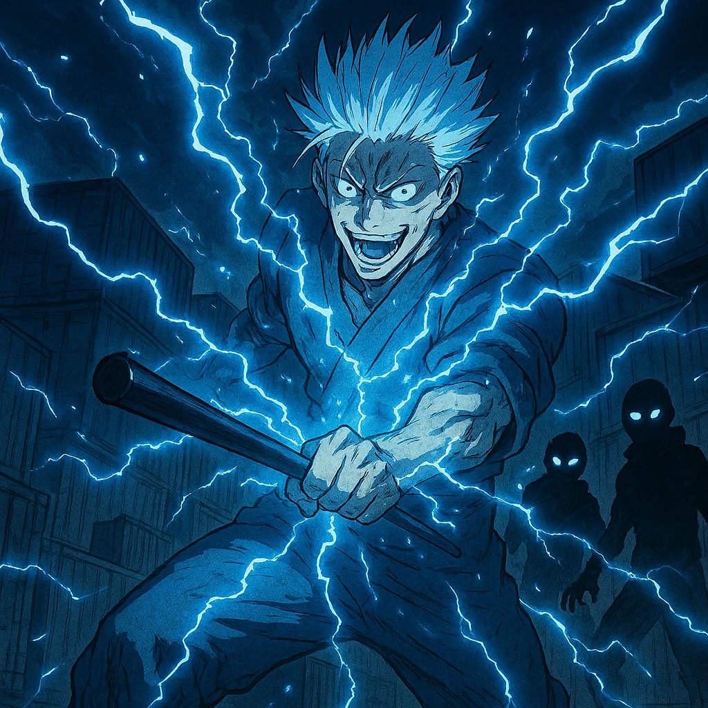 Hajime Kashimo using lightning cursed energy, a top player in the Culling Game Explained.