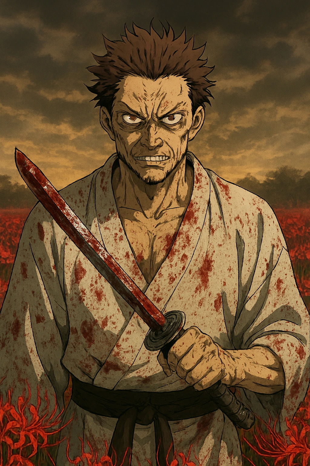 Human Ryomen Sukuna before becoming the King of Curses in Heian Era JJK.