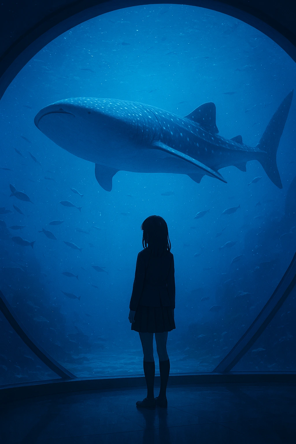 Riko Amanai at the aquarium, realizing her desire to live beyond being the Star Plasma Vessel JJK.
