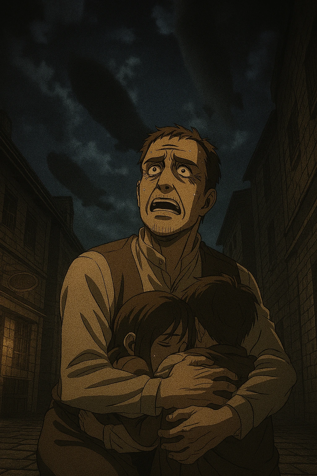A fearful citizen of Paradis supporting the Yeagerists Attack on Titan out of desperation and fear of the outside world.