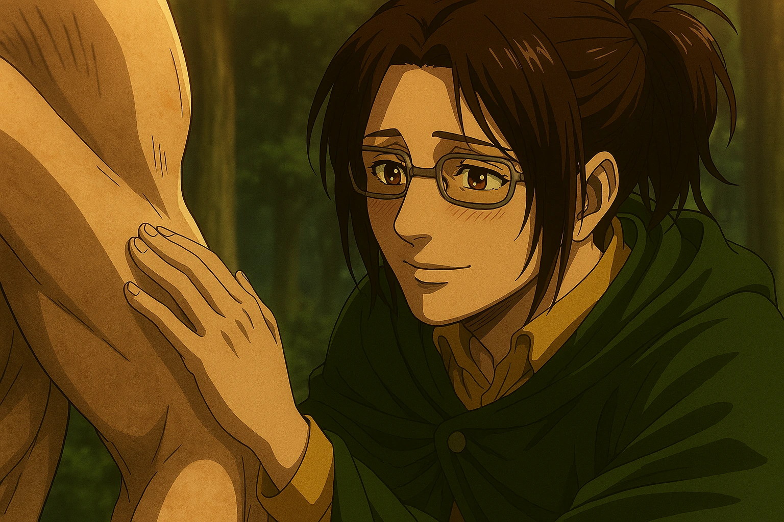 Hange Zoë Character Analysis demonstrating her unique philosophy of loving and understanding Titans.