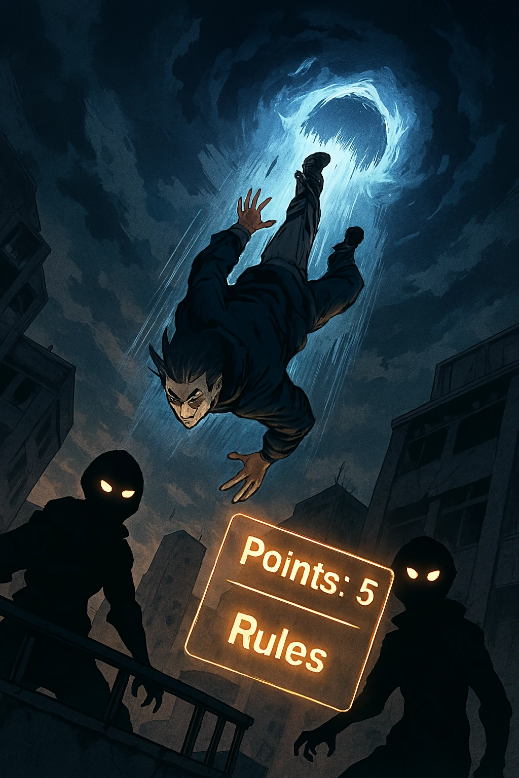 Sorcerer falling into a colony, illustrating the dangerous entry rules of the Culling Game Explained.
