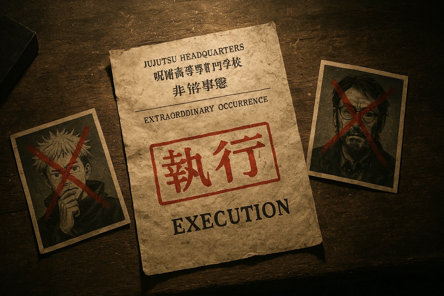 Official execution orders issued by the Jujutsu Headquarters after Shibuya.