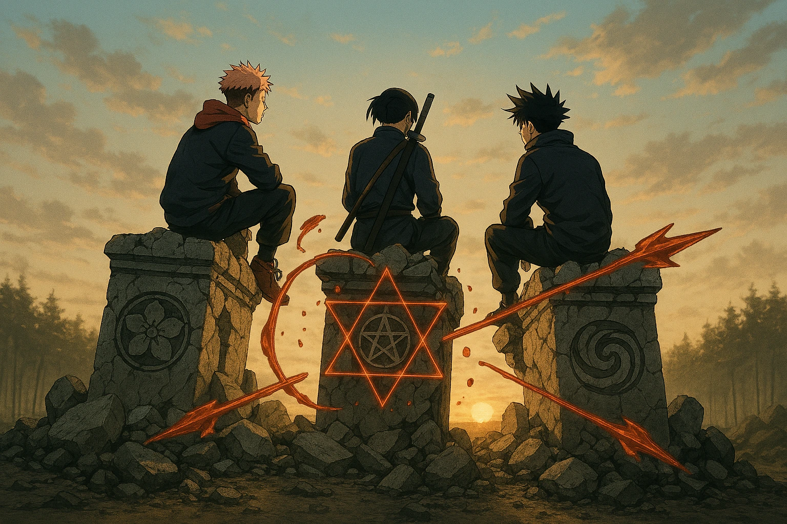 The fall of the Jujutsu Kaisen Big Three Families and the rise of the new generation.