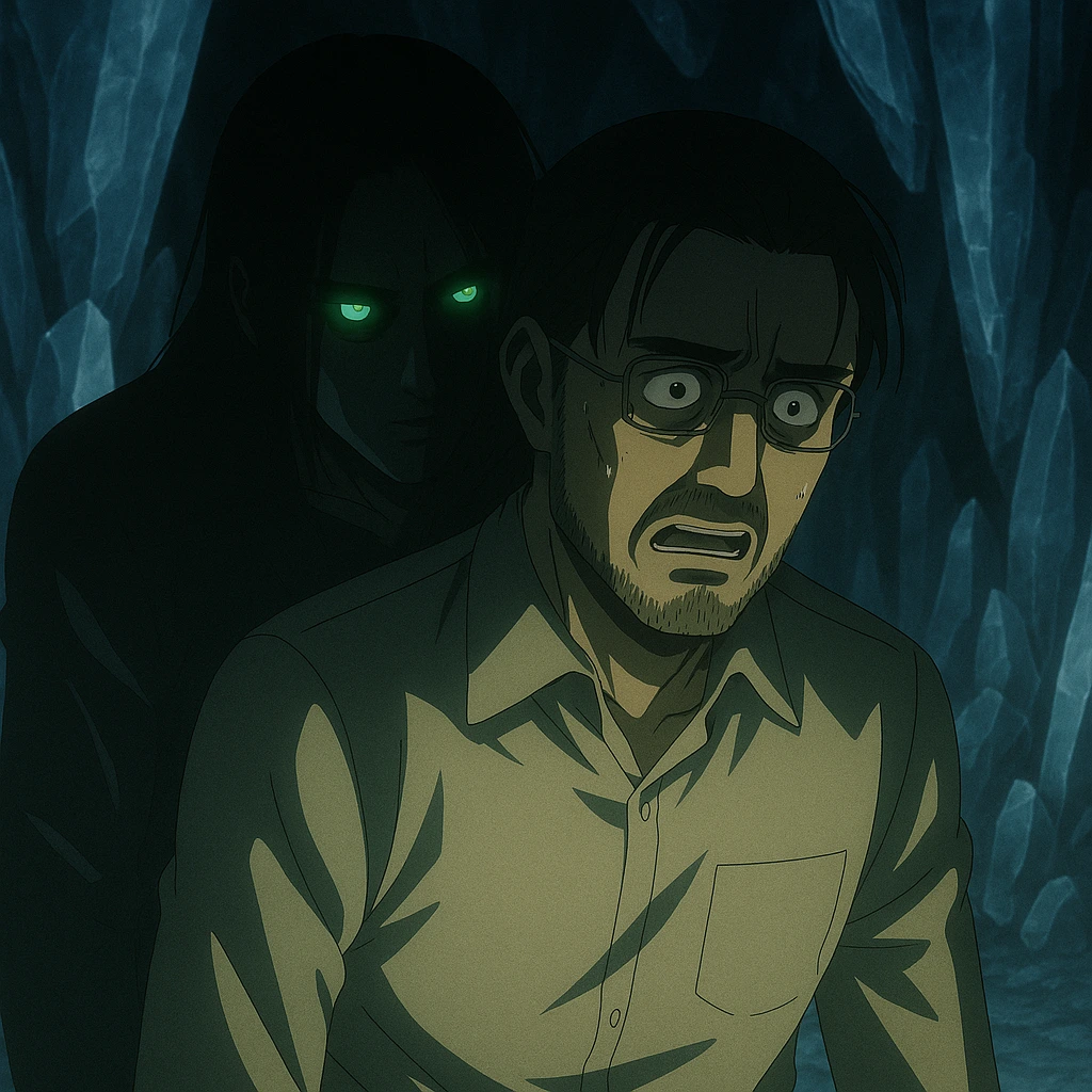Eren manipulating Grisha through memories in The Paths Attack on Titan.