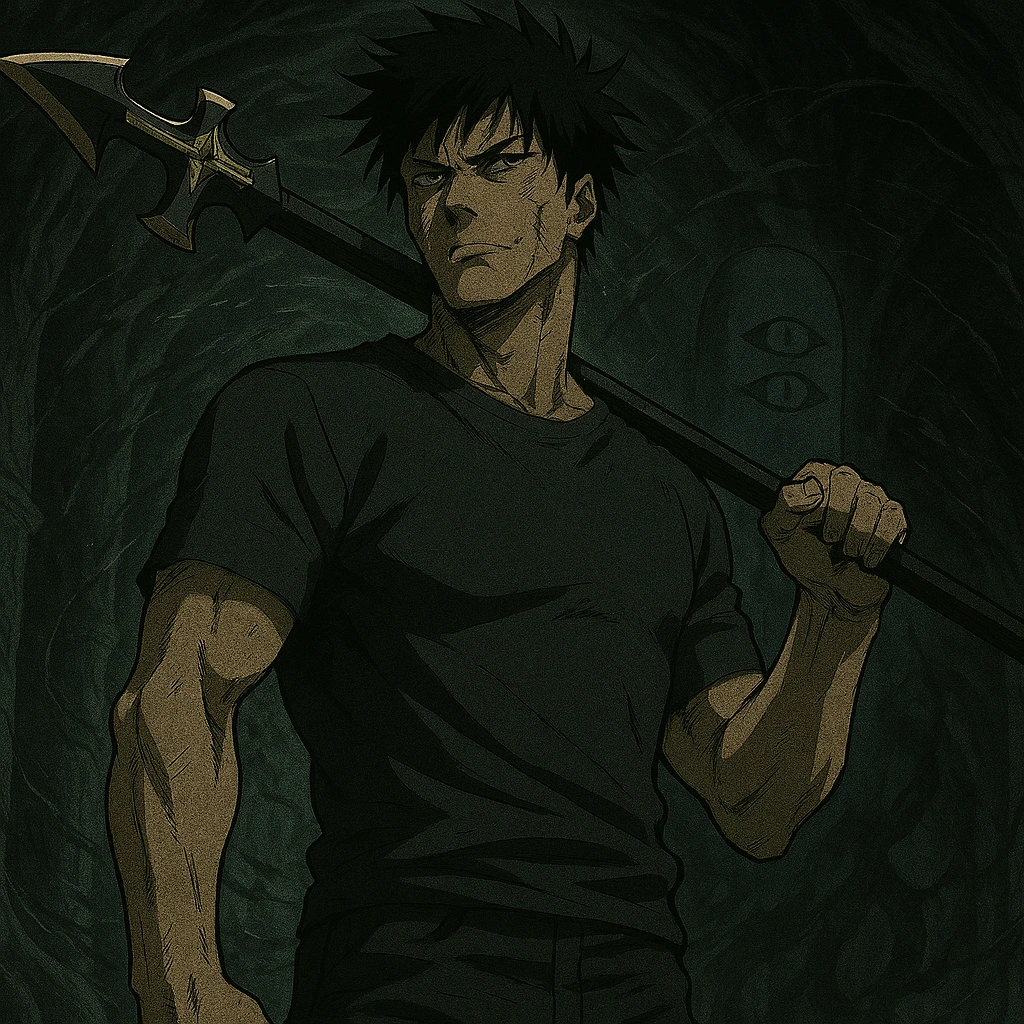 Toji Fushiguro holding the Inverse Spear of Heaven, the man who broke the destiny of Master Tengen JJK.