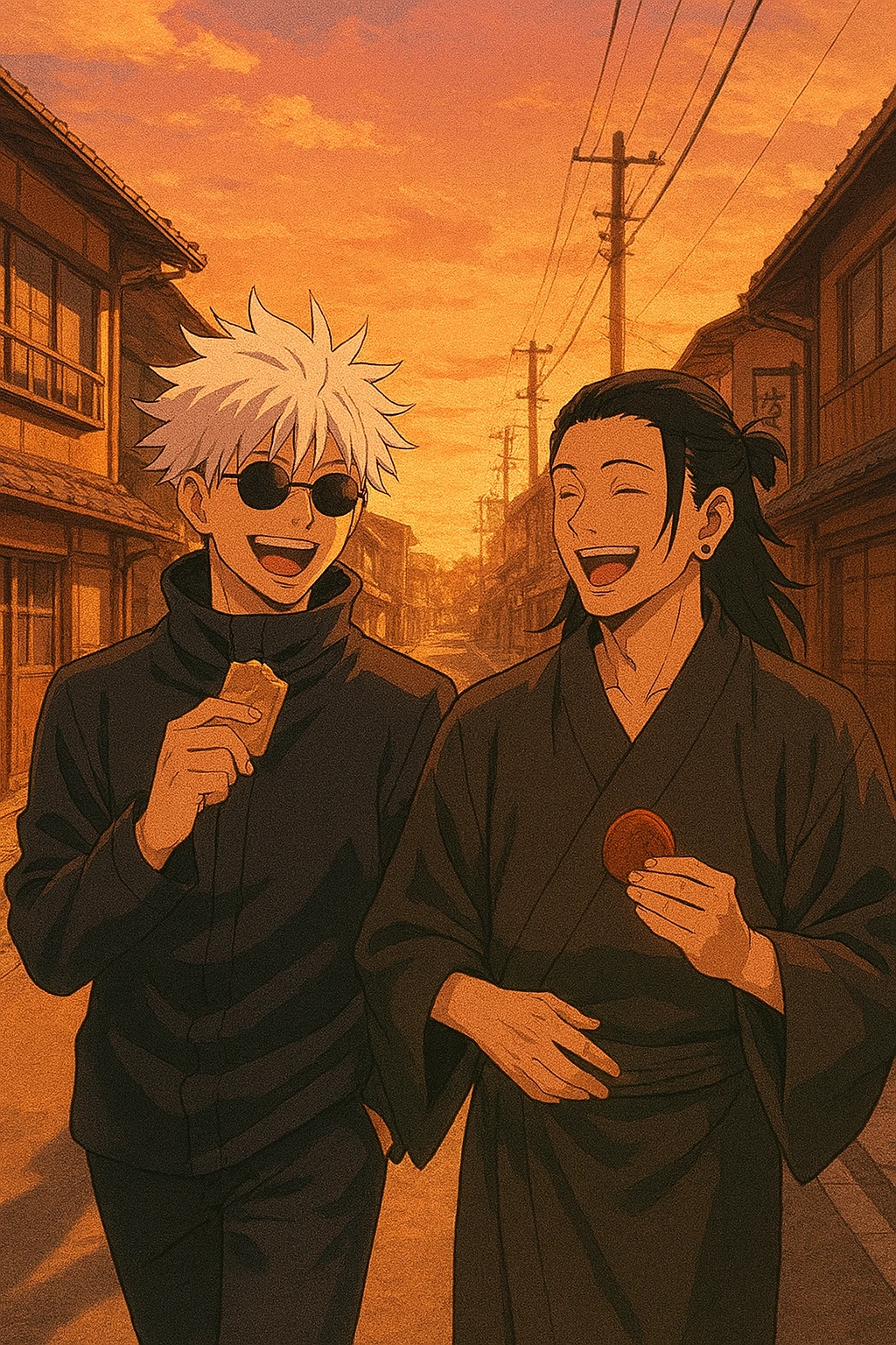 Gojo Satoru and Suguru Geto during their youth, analyzed as the turning point of his life.