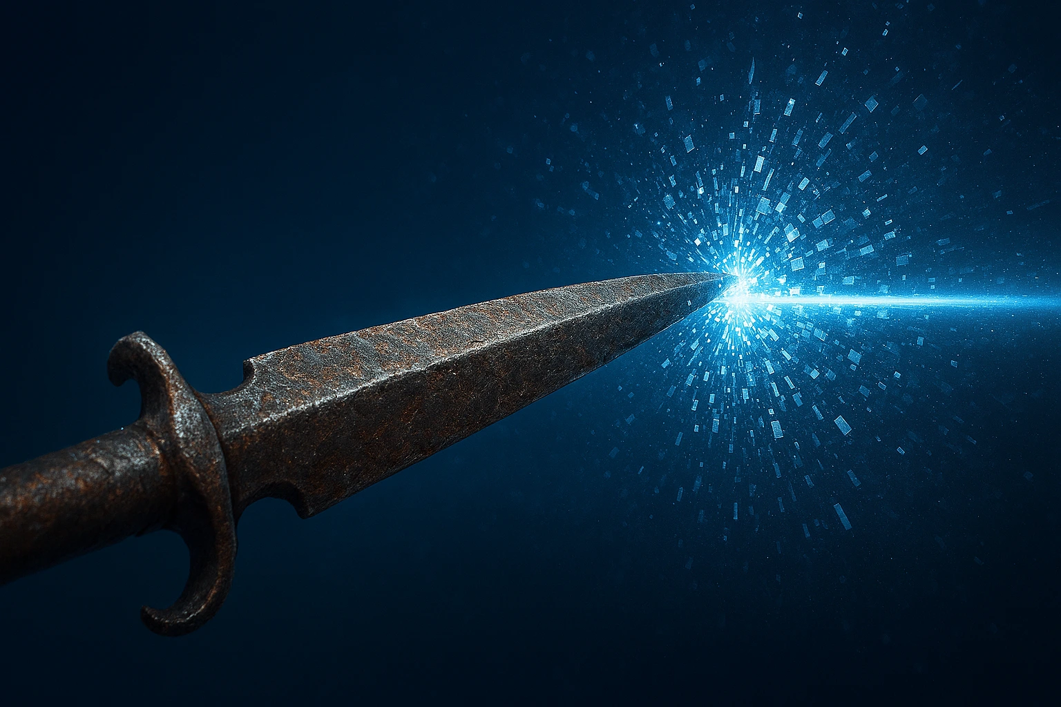 Close up of Inverted Spear of Heaven nullifying a technique.