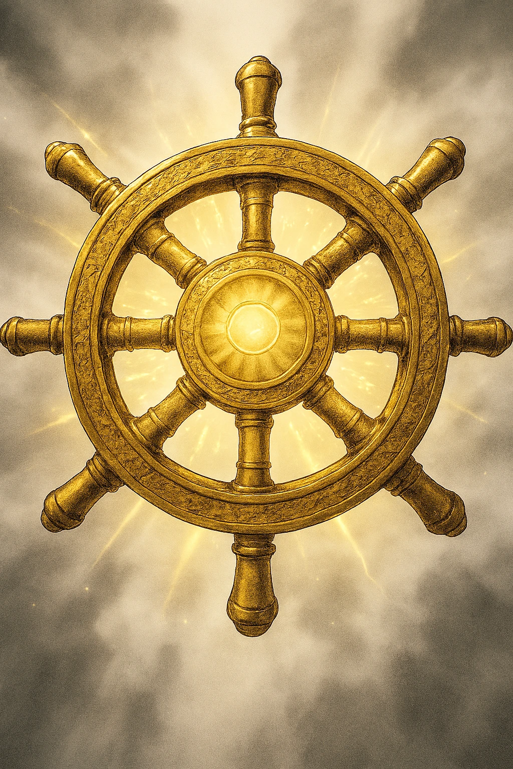 Mahoraga's golden dharma wheel turning to adapt to the Ten Shadows Technique.