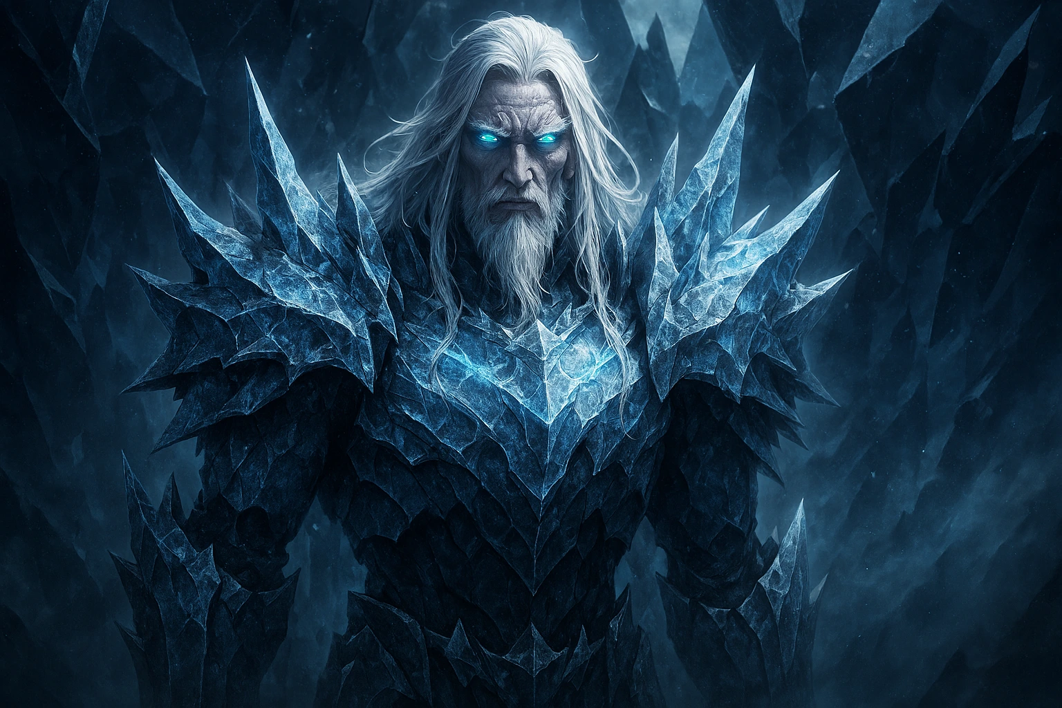 Epic featured image of the Frost Monarch standing in a dimensional rift.