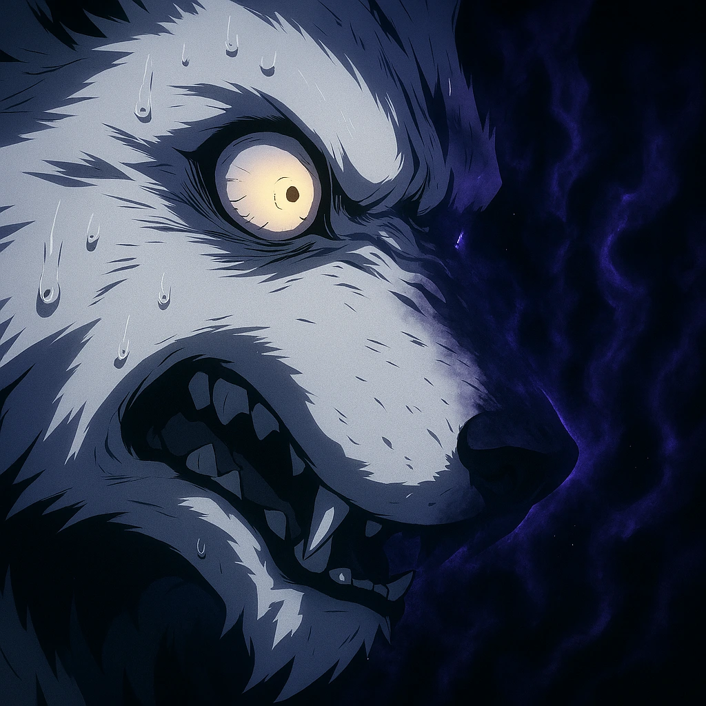 The Beast Monarch paralyzed by absolute fear smelling the Shadow Monarch.