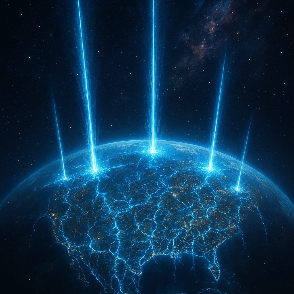 Earth being infused with mana through Gates, the final stage of the Ecology of Chaos.