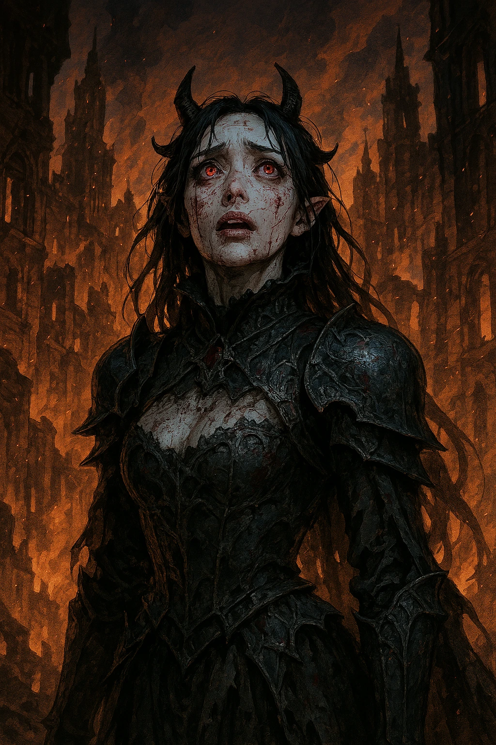 Esil Radiru and the sentient demon society trapped inside the 100-Floor Prison.