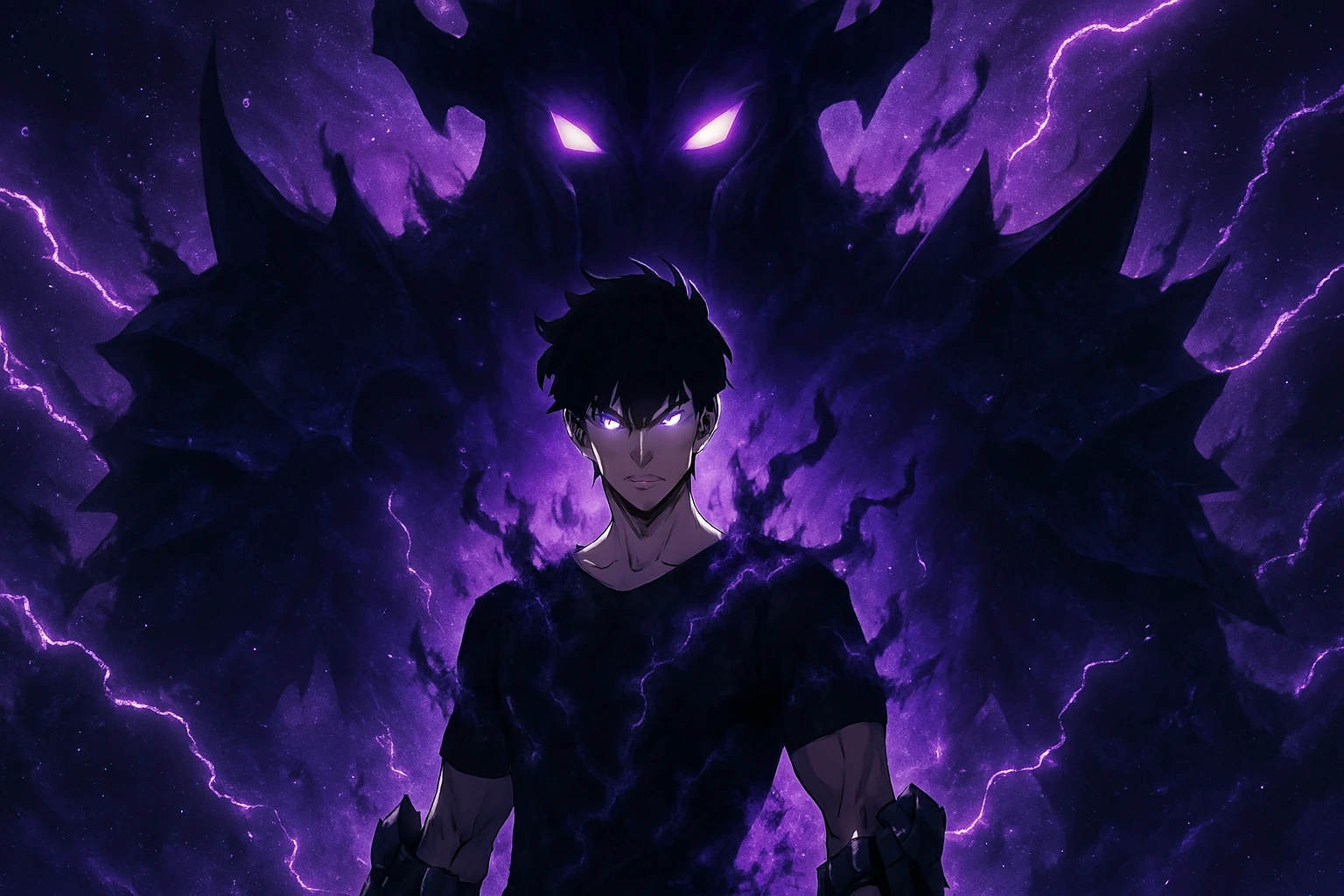 Solo Leveling Ragnarok epic featured image showing Sung Su-ho's shadow powers.