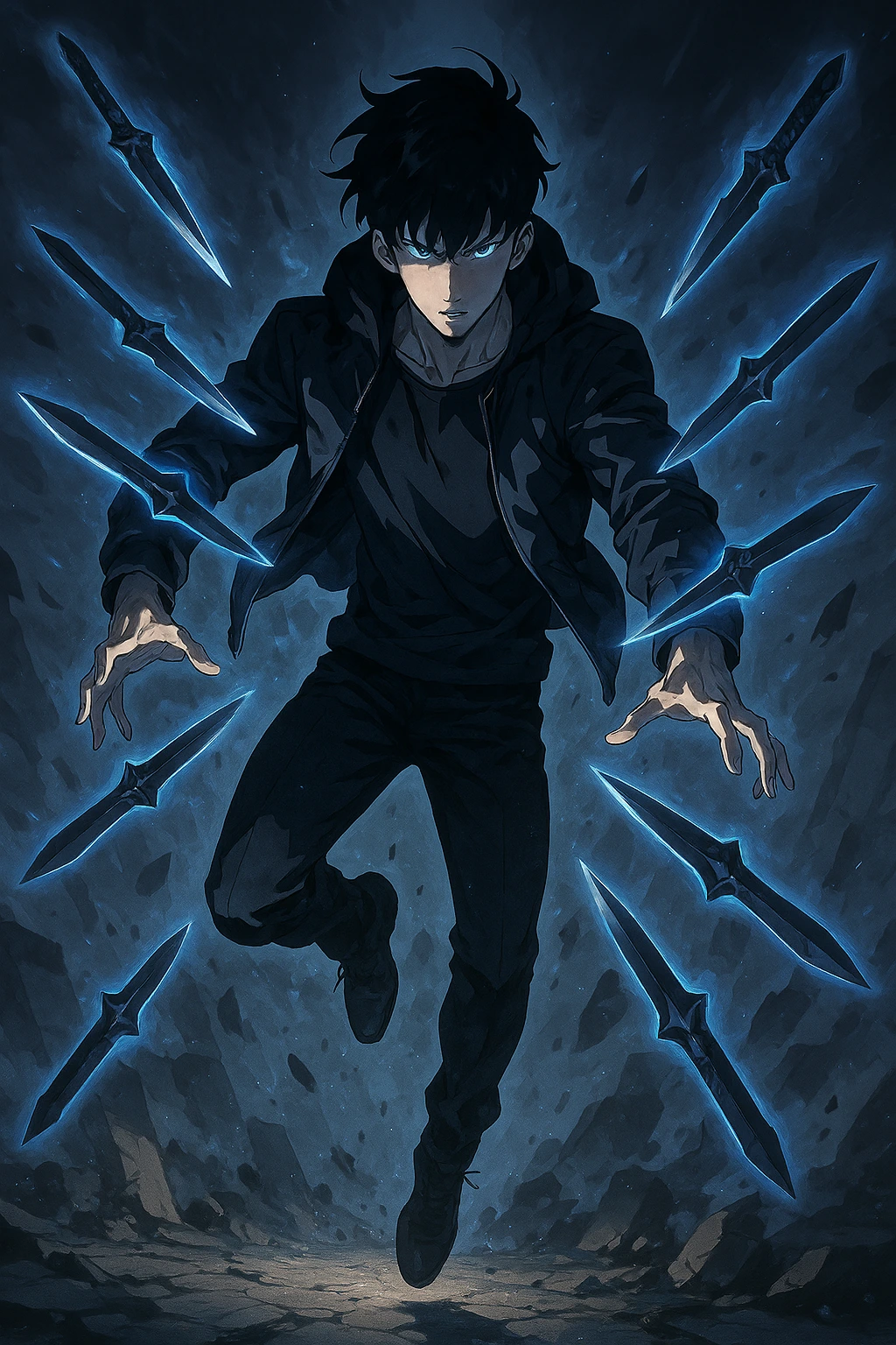 Using Dominator's Touch telekinesis, the Ruler's ability in the Sung Jin-woo skill tree.