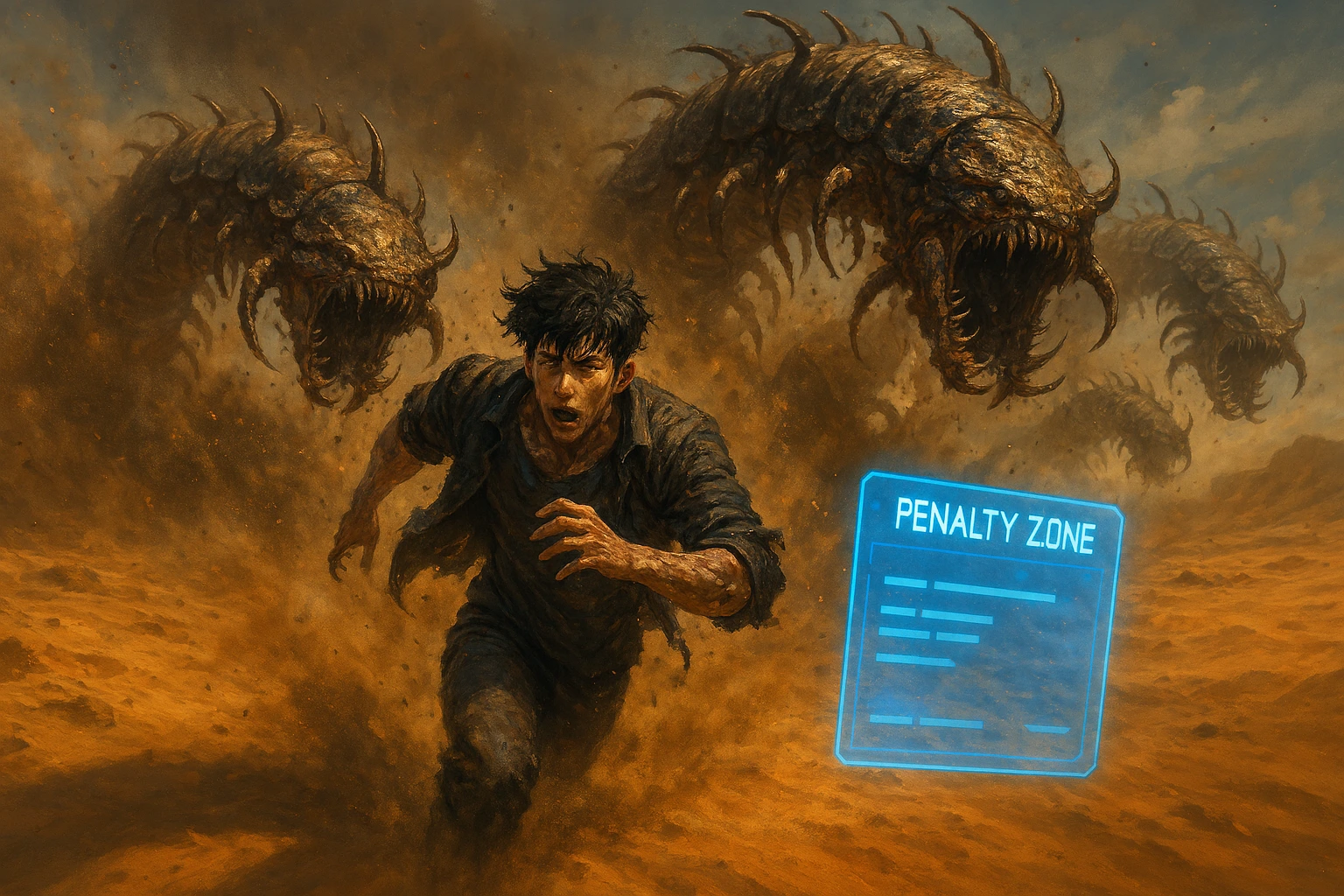 Sung Jin-woo forced to survive the deadly penalty zone created by the System.