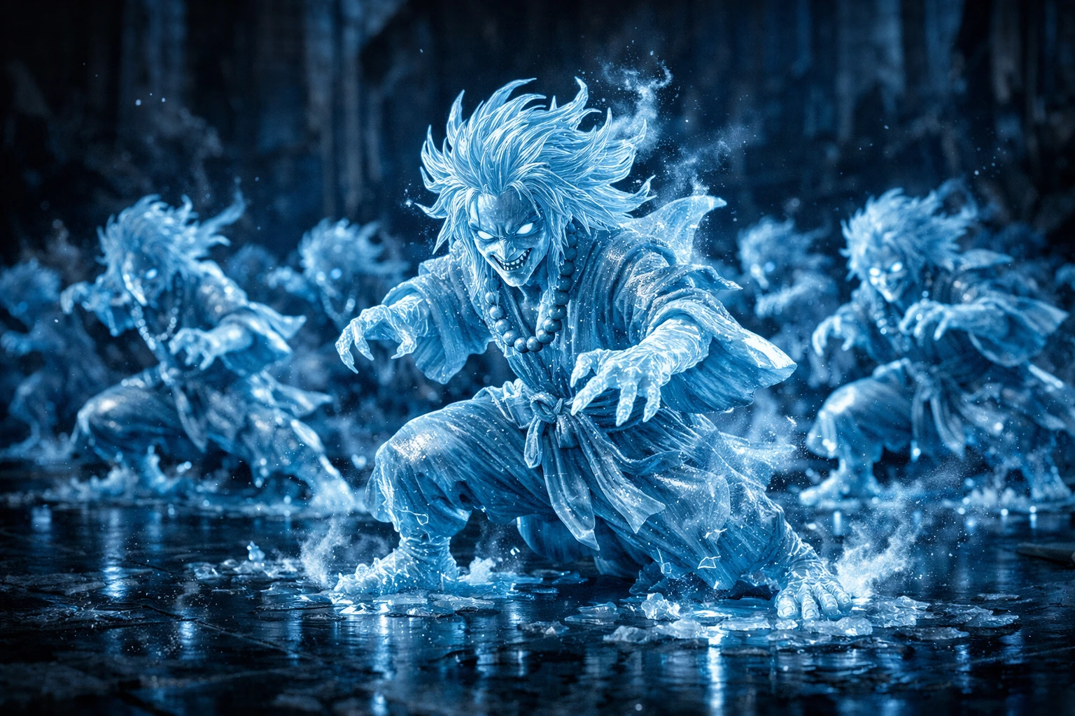 The autonomous crystalline divine children ice clones created by Doma Upper Moon 2.