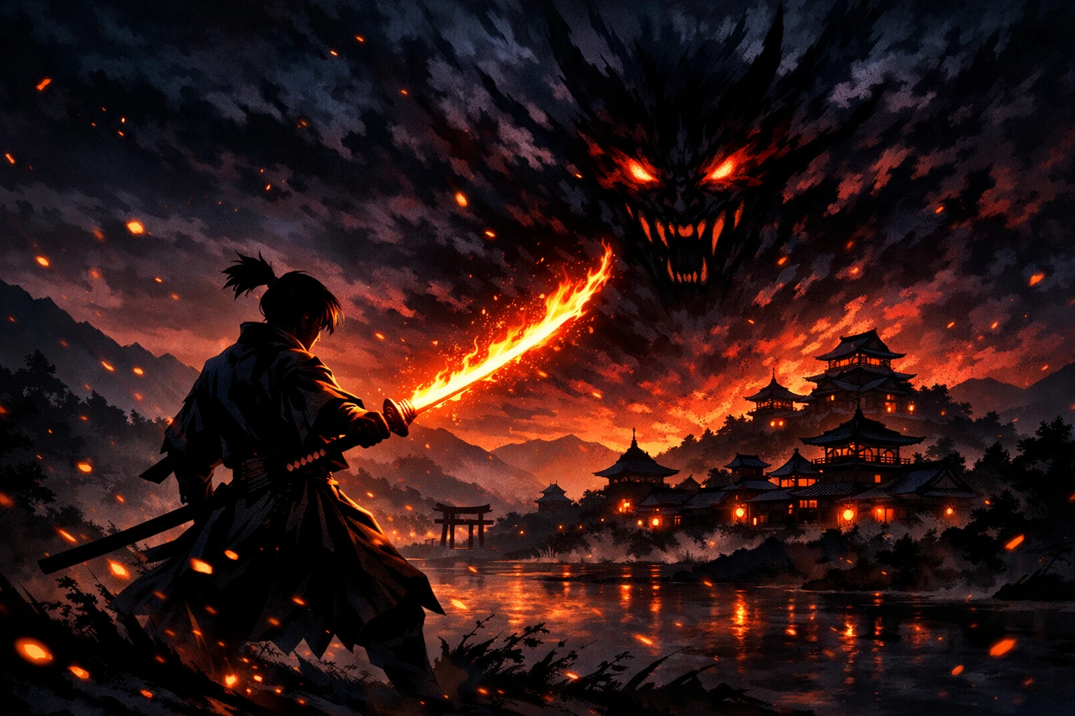 The golden age of swordsmen using early forms of Demon Slayer Sun Breathing. 