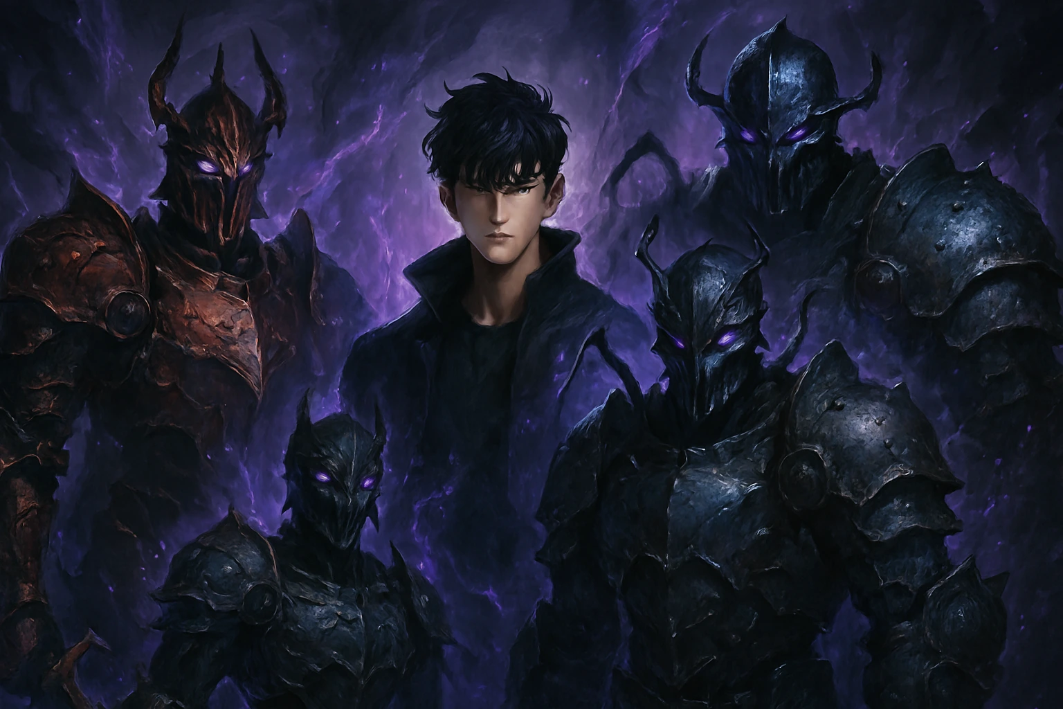 Sung Jin-woo treating his terrifying Shadow Monarch army with empathy and respect.