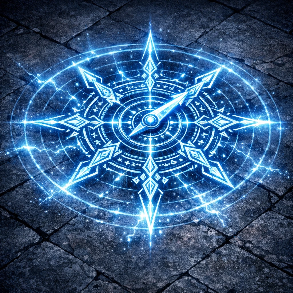 Bio-magnetic radar of Akaza's Compass Needle from Demon Slayer Blood Demon Arts.