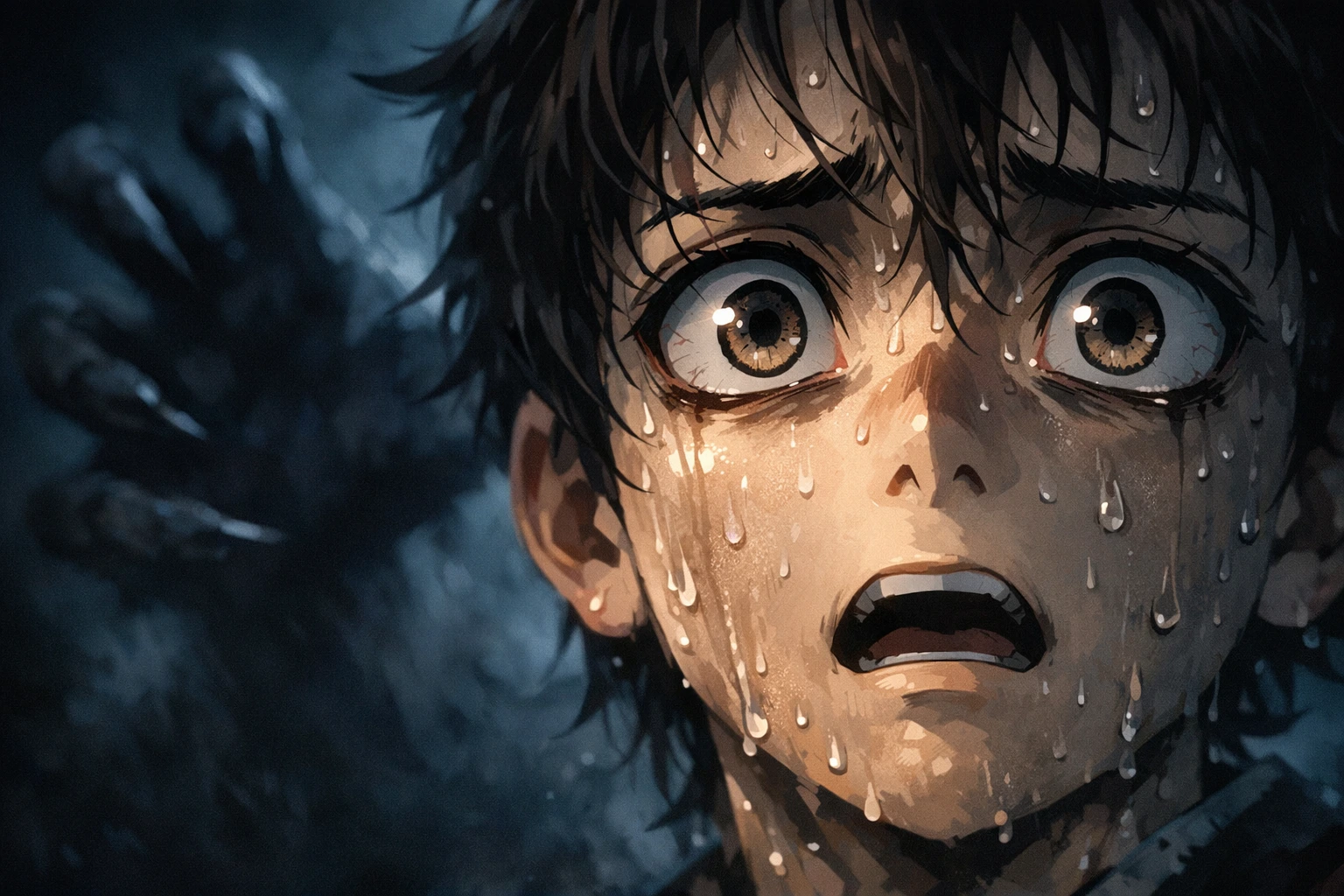 The psychological terror and panic candidates face in the Demon Slayer Final Selection.