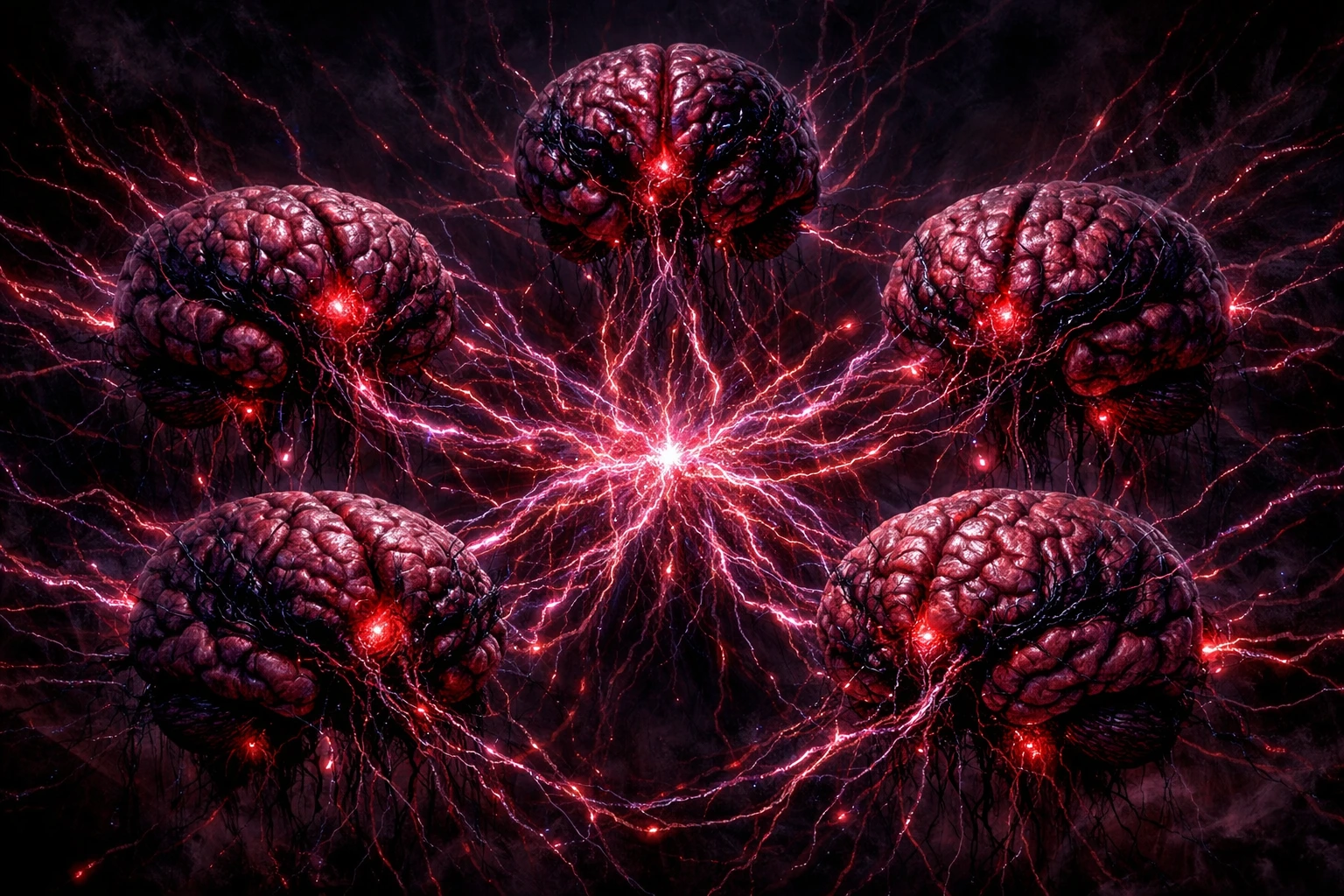 The decentralized neural network and 5 brains of Muzan Kibutsuji Demonic Biology.