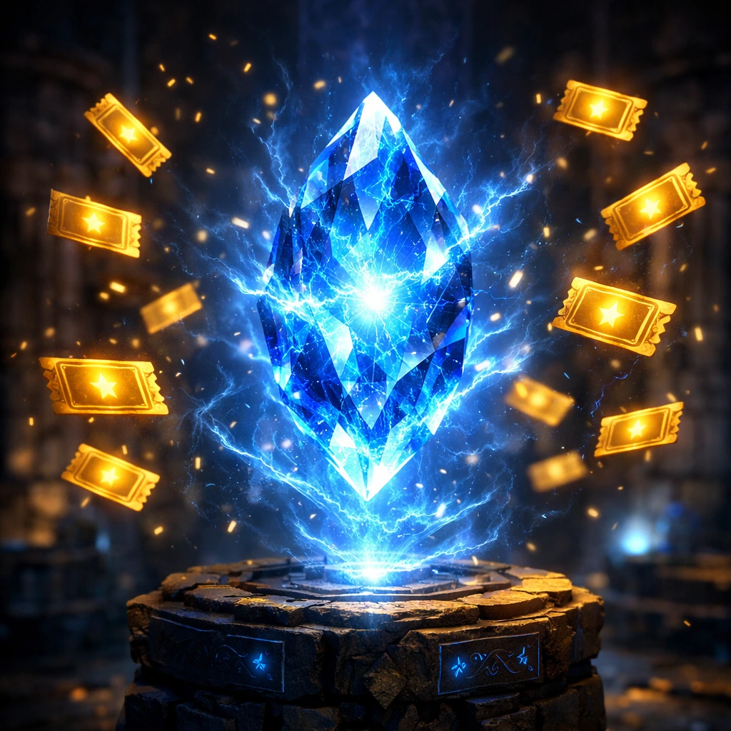 Essence stones and gacha draw system economy in Solo Leveling Arise.