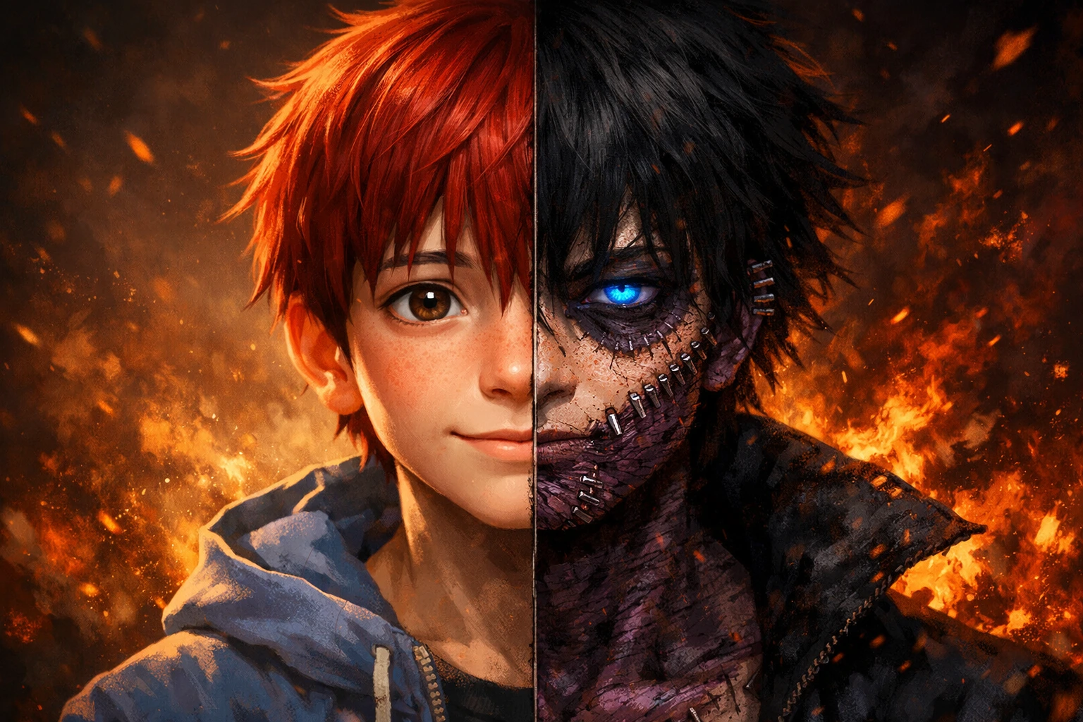 The complete tragic evolution of Touya Todoroki into the villain Dabi.