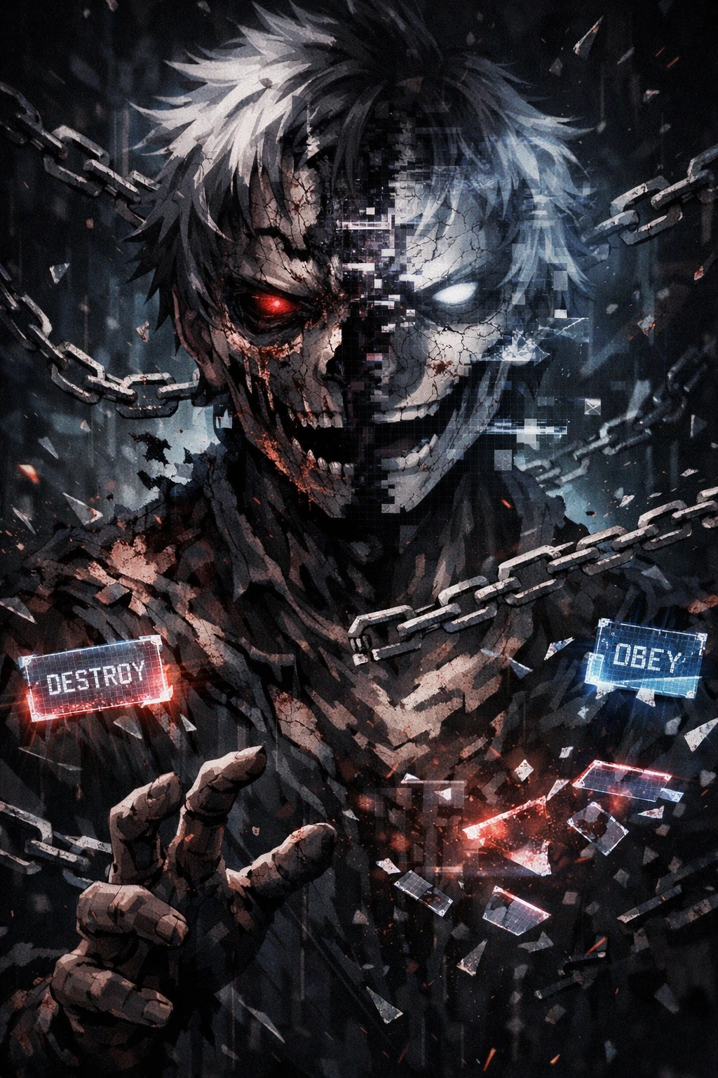 The identity paradox and broken connection failing New Order My Hero Academia.