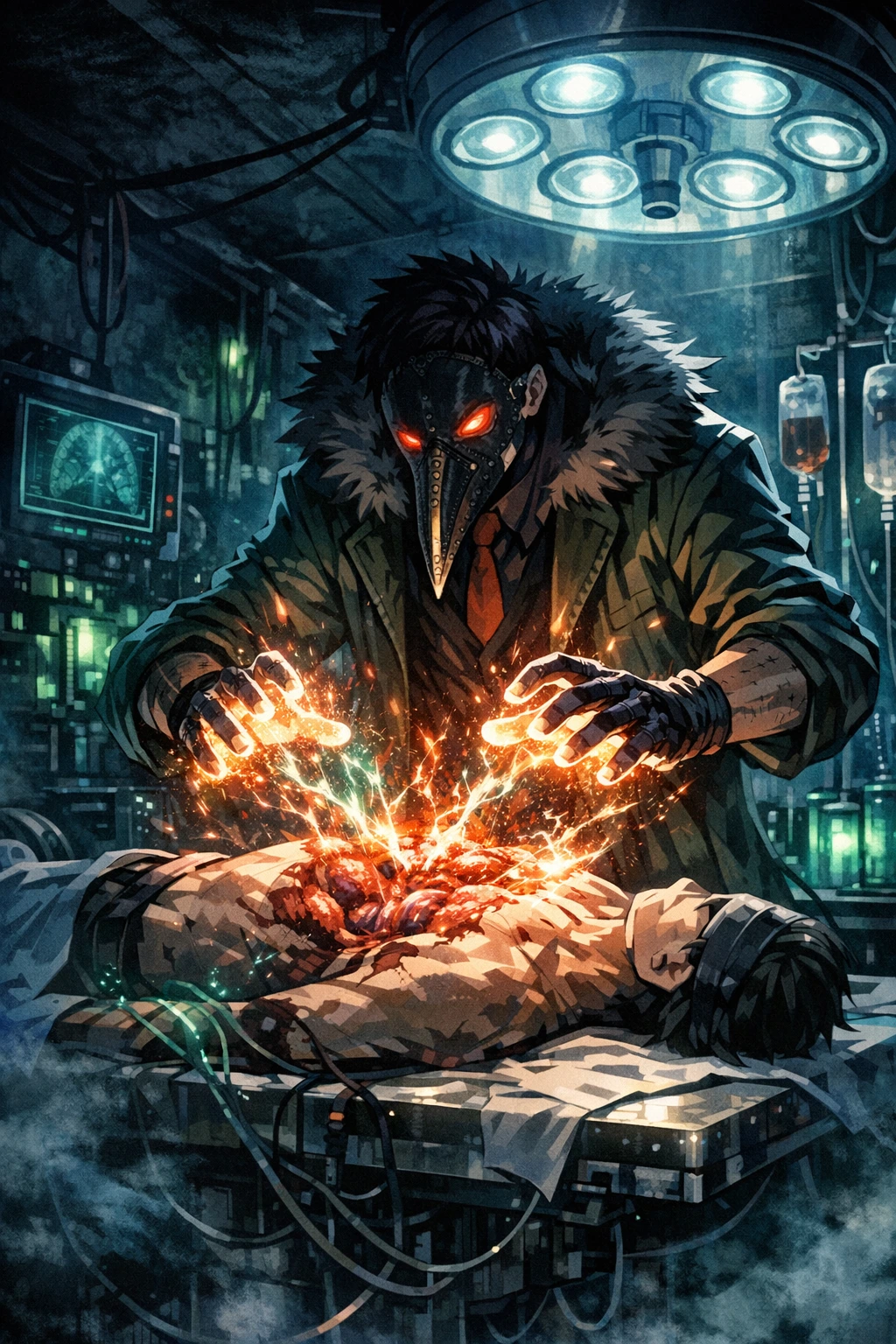 The medical and healing applications of the Overhaul Quirk.
