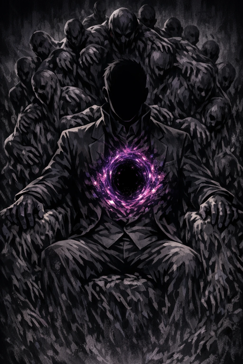 The dark psychology and insatiable void driving All For One.