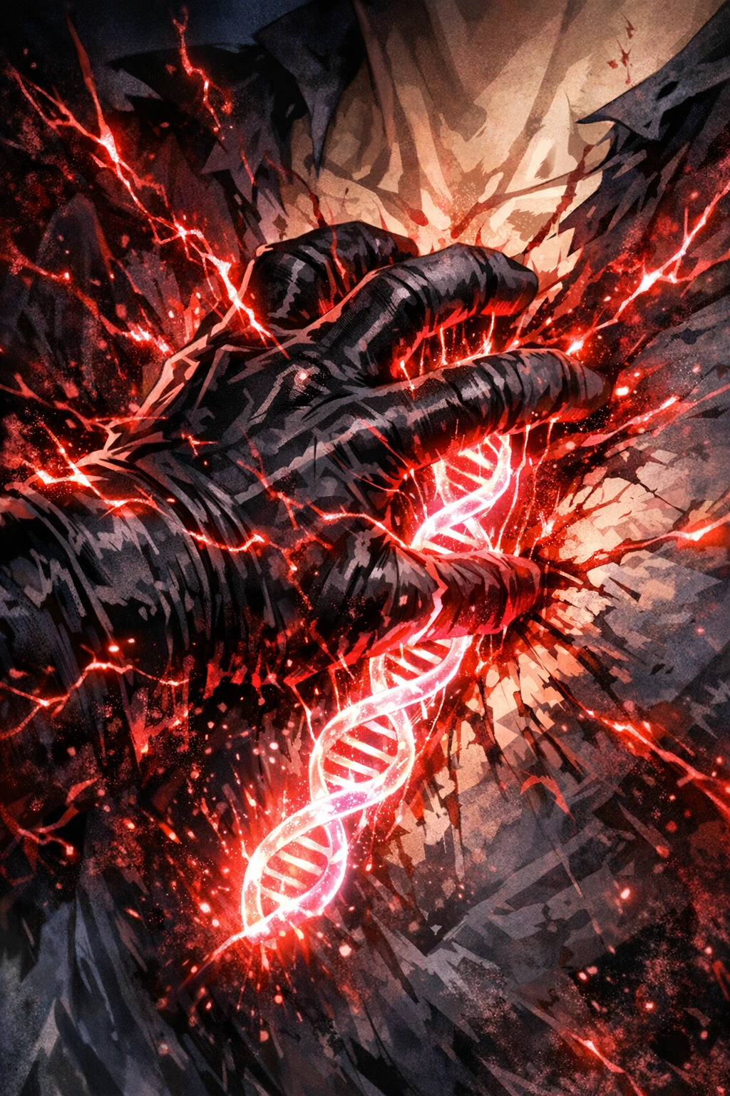 The horrifying biology of All For One stealing a Quirk Factor through physical touch.