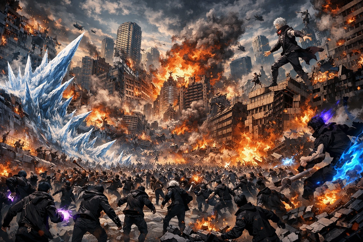 Deika city destruction My Villain Academia League of Villains My Hero Academia
