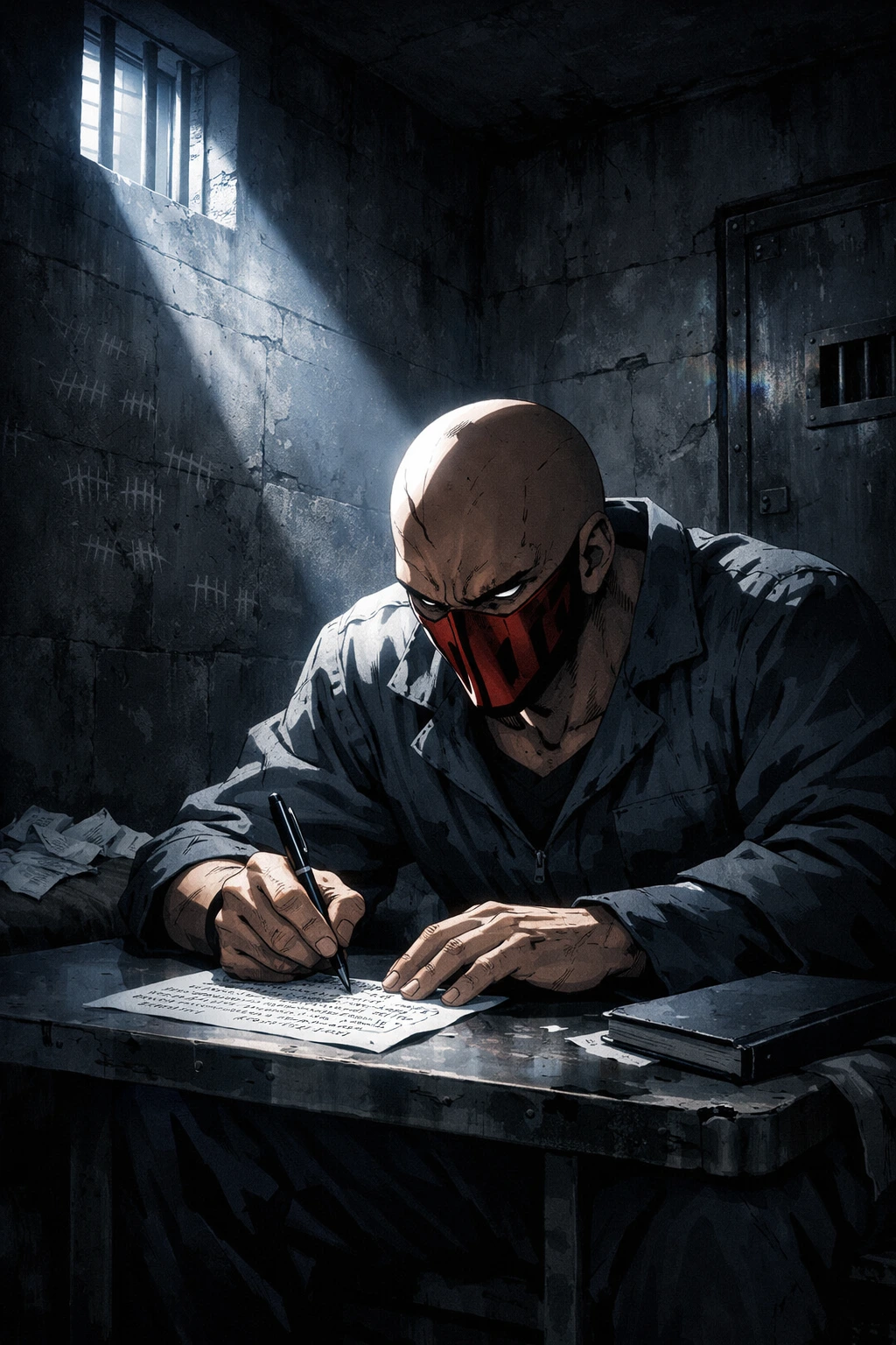 Destro My Hero Academia writing in solitary confinement
