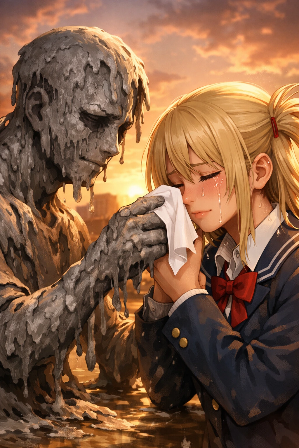 The tragic final melting clone after the Sad Man's Parade My Hero Academia event.