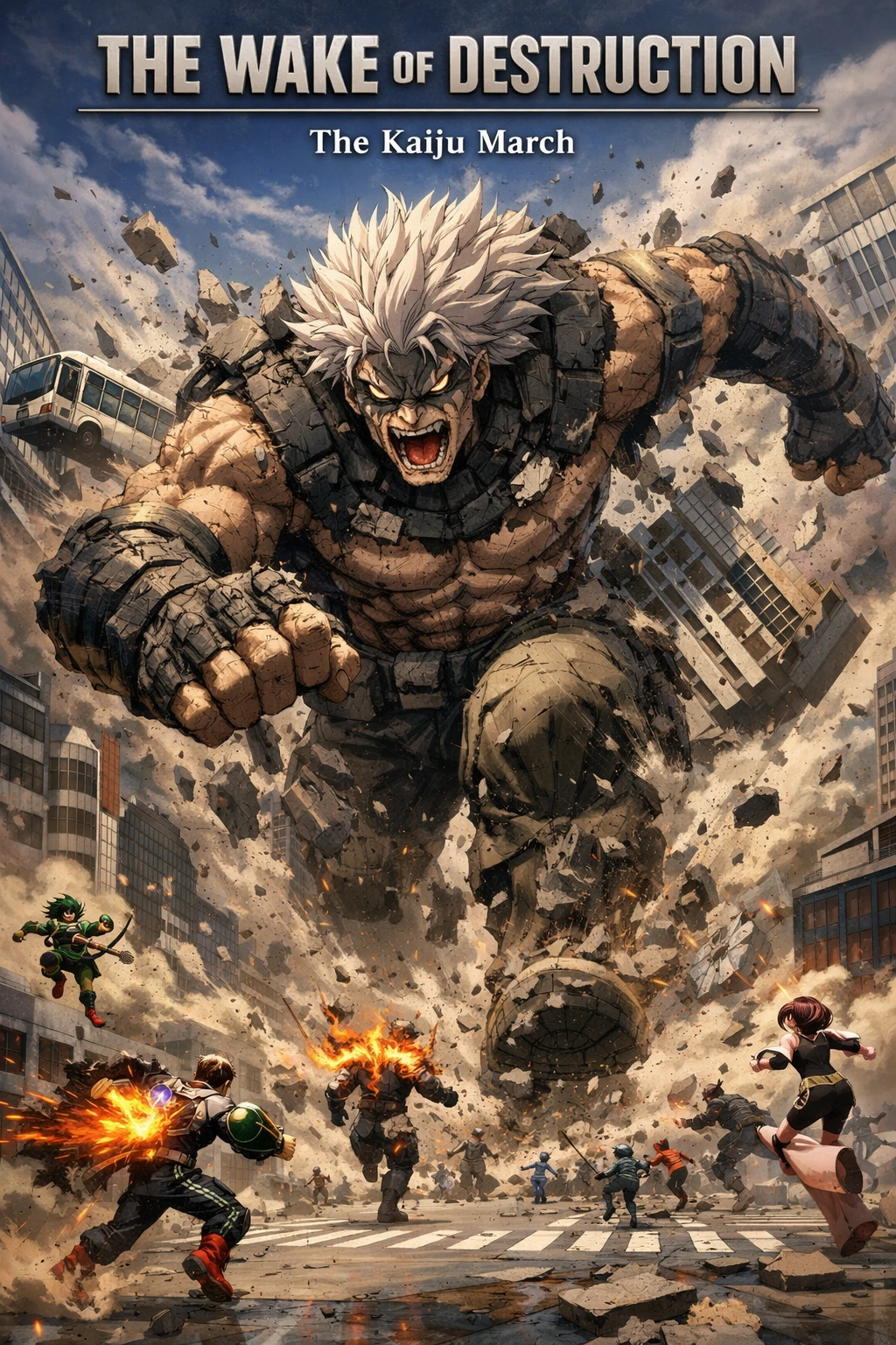 Unstoppable march of Gigantomachia My Hero Academia destroying Jaku City