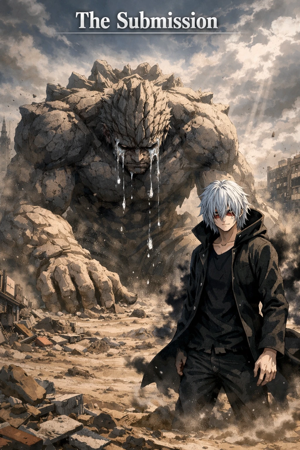 Gigantomachia My Hero Academia bowing to Tomura Shigaraki