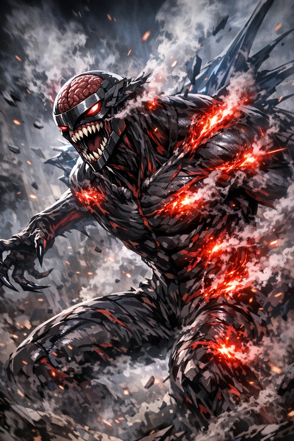 A High-End Nomu My Hero Academia using its super regeneration quirk.