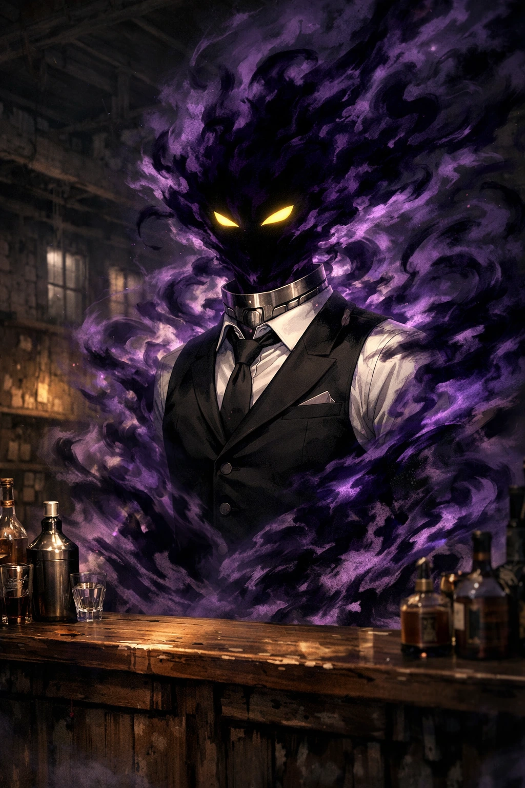 Kurogiri warp gate protecting the League of Villains My Hero Academia