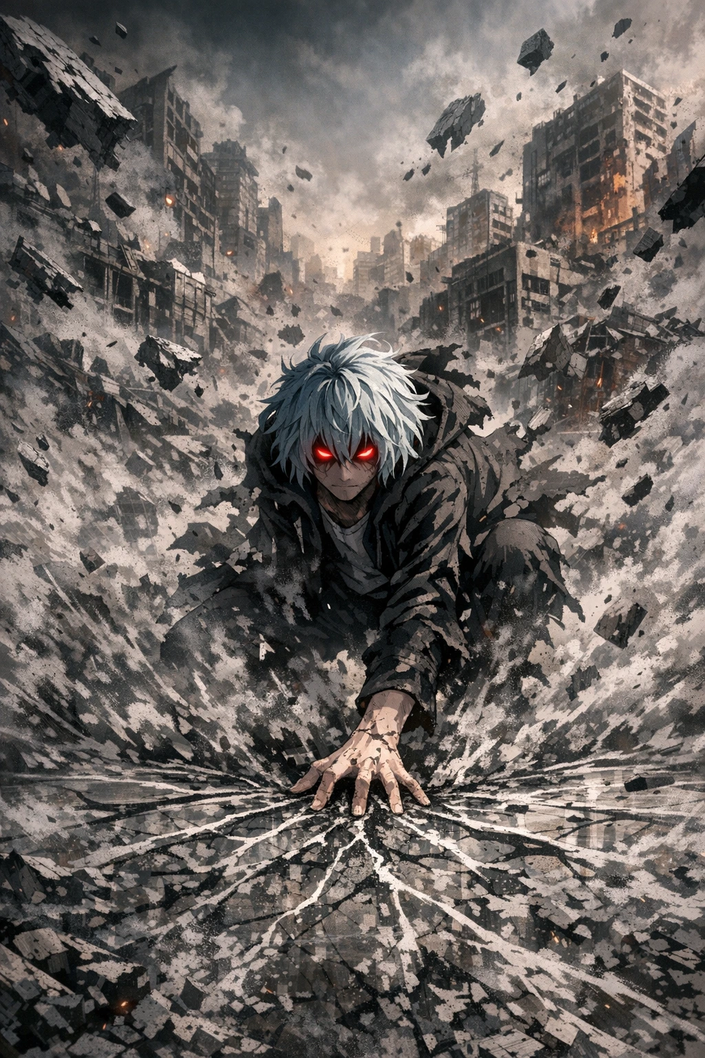 Tomura Shigaraki unleashing his awakened Quirk My Hero Academia 