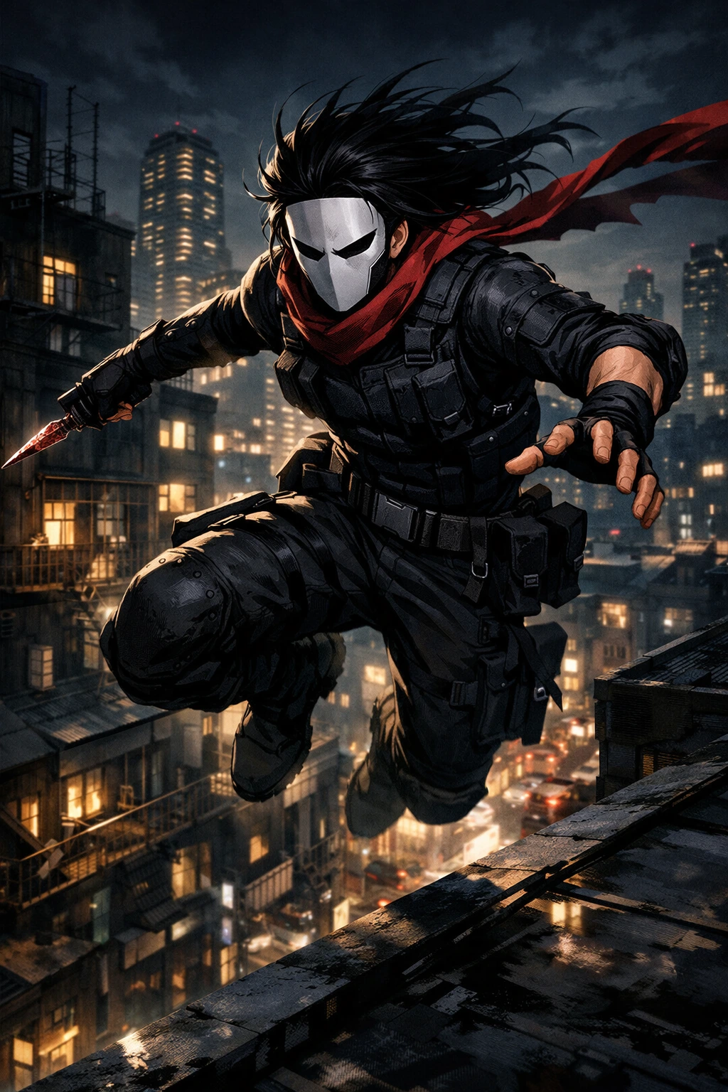 Hero Killer Stain's early days as the masked vigilante Stendhal.