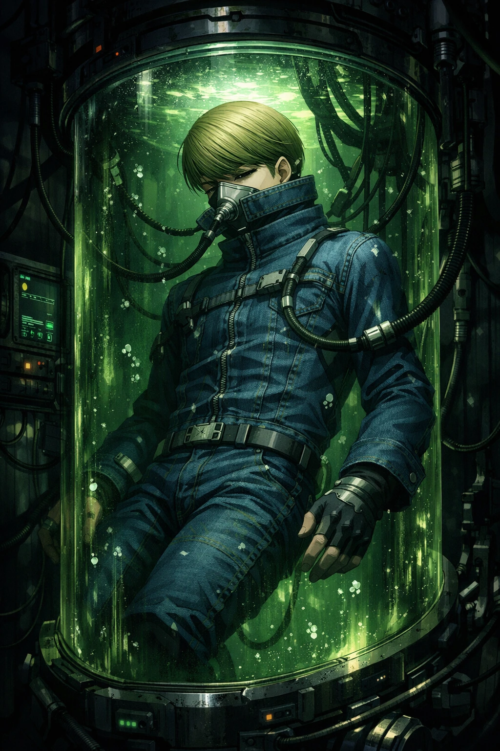 Best Jeanist trapped in suspended animation during his faked death operation.
