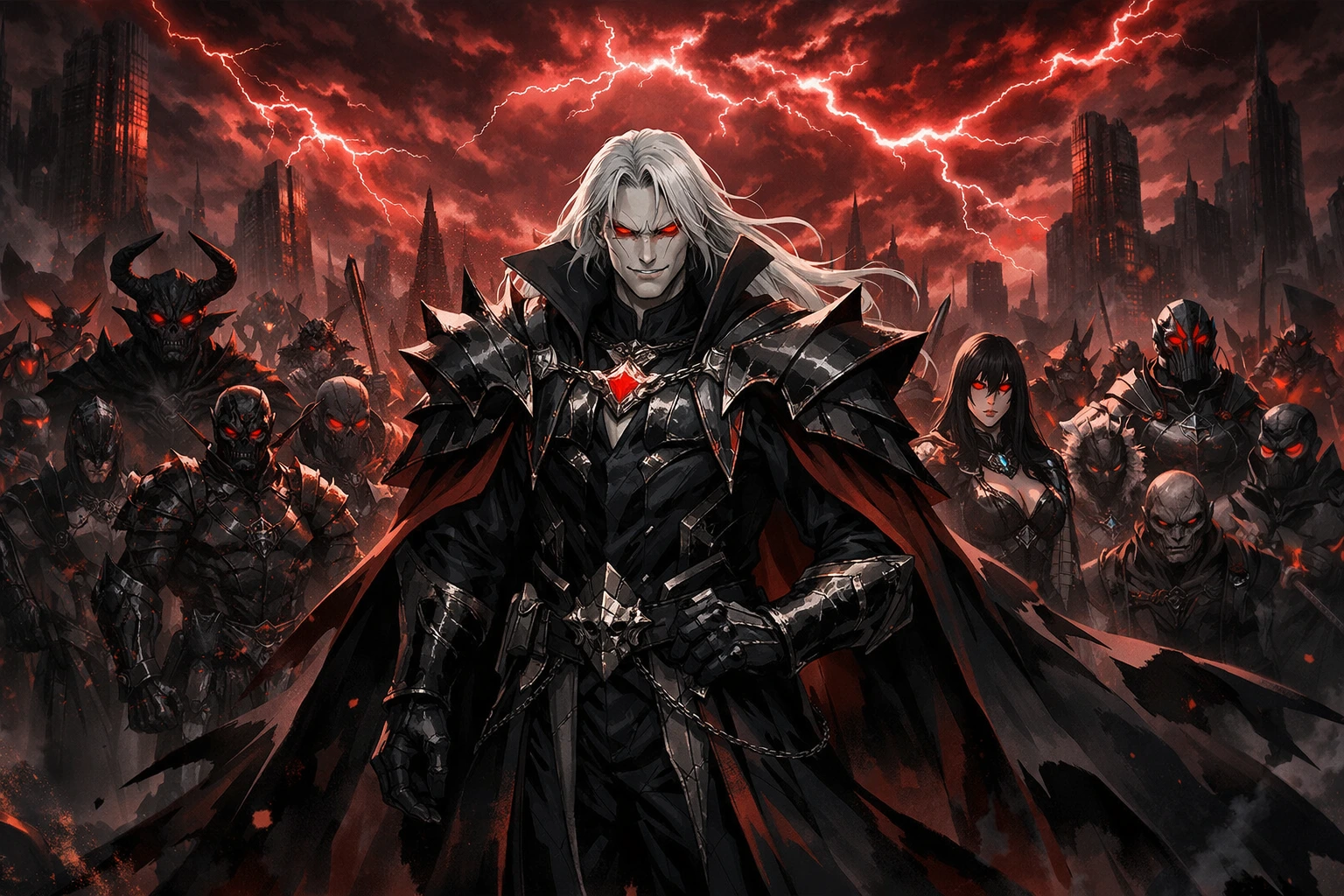 Epic gathering of the complete Paranormal Liberation Front massive villain army led by Shigaraki.