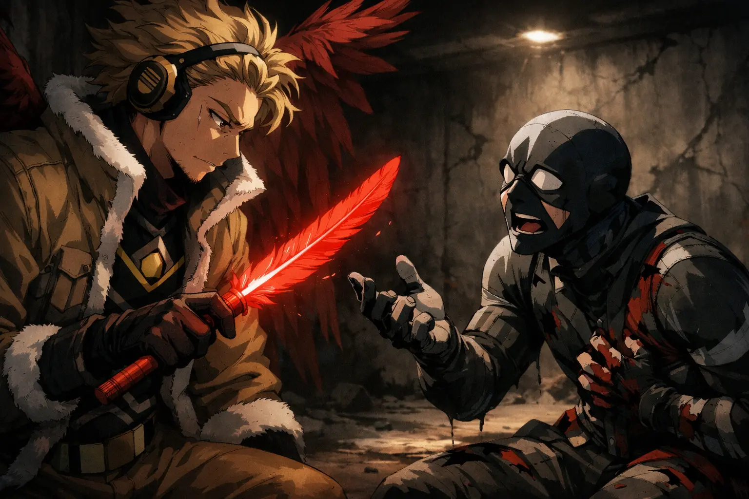 The tragic and controversial confrontation between Twice and Hawks My Hero Academia.