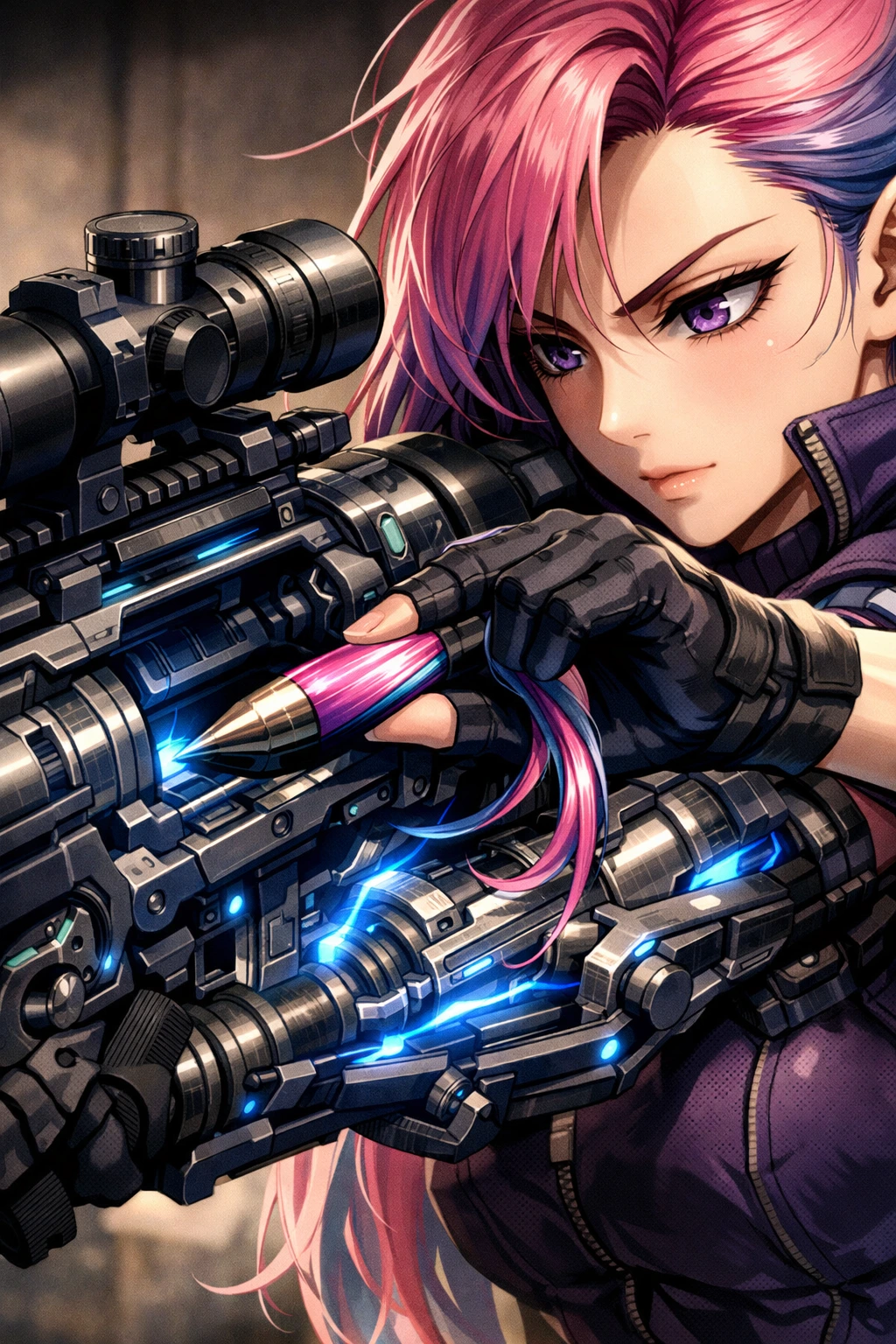 A close look at the organic sniper Quirk and hair ammunition of Lady Nagant.