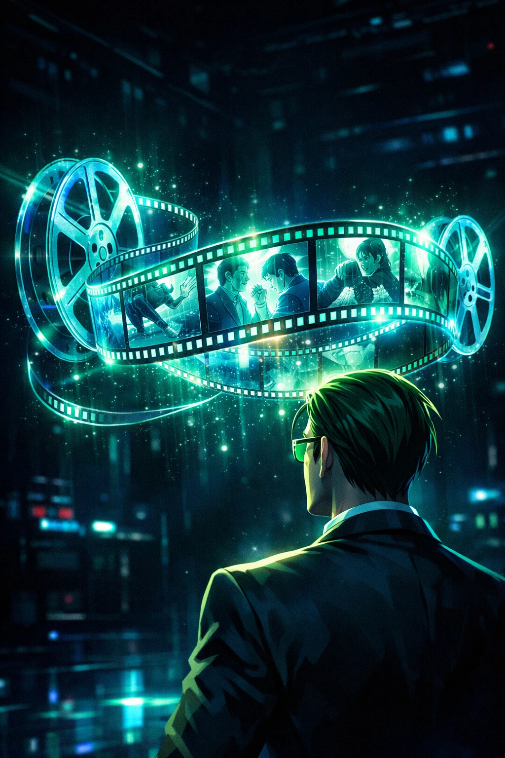 The biological film reel vision created by Sir Nighteye.