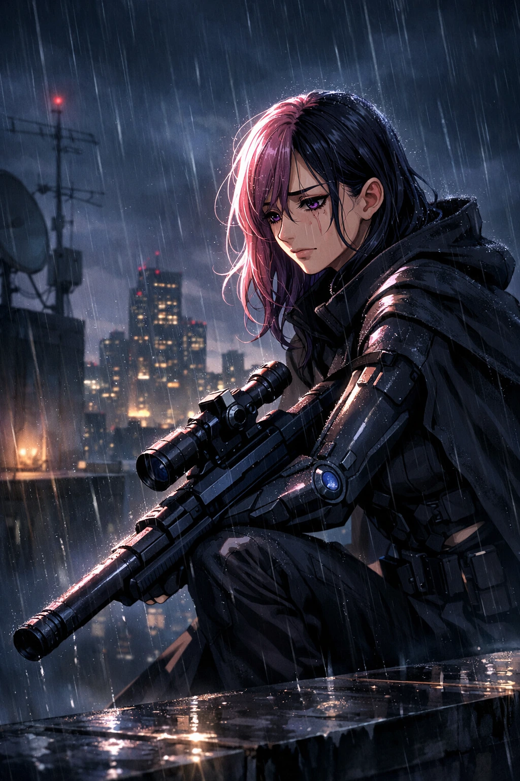 Lady Nagant operating in the shadows for the Hero Public Safety Commission.