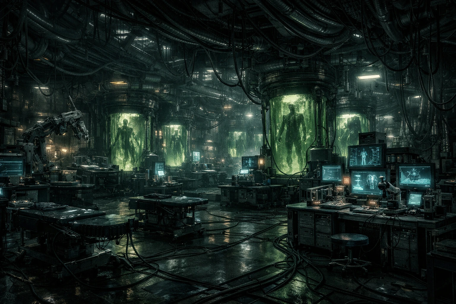 The hidden Jaku Hospital underground lab of Kyudai Garaki.