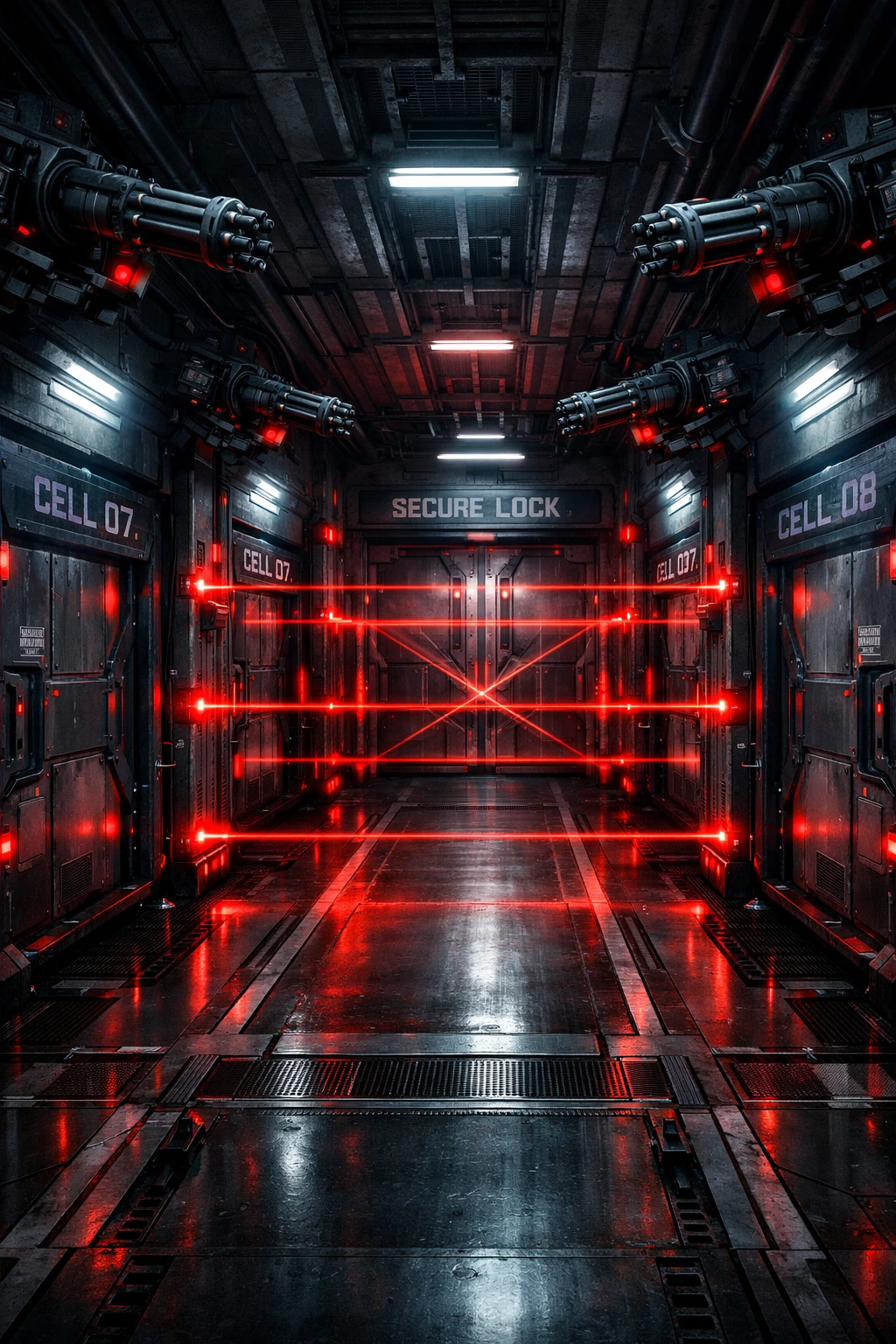 The terrifying high-tech security corridors and lethal force protocols inside Tartarus My Hero Academia.